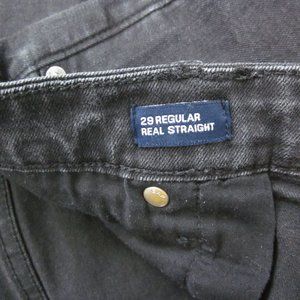 Gap Factory Real Straight Stretch Jeans in True Black 29R